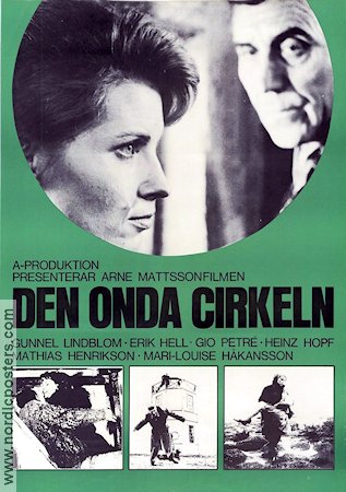 Den onda cirkeln 1967 poster Gunnel Lindblom Arne Mattsson