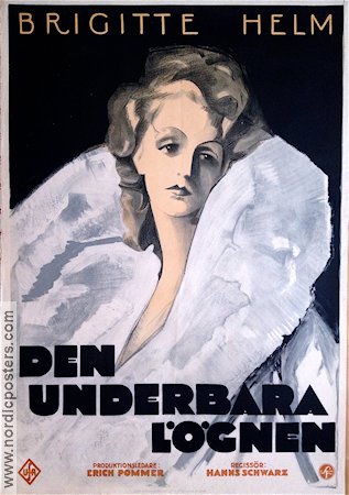 Den underbara lögnen 1929 poster Brigitte Helm Hanns Schwarz