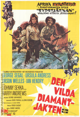 Den vilda diamantjakten 1969 poster Ursula Andress George Segal Orson Welles Sidney Hayers Hitta mer: Africa