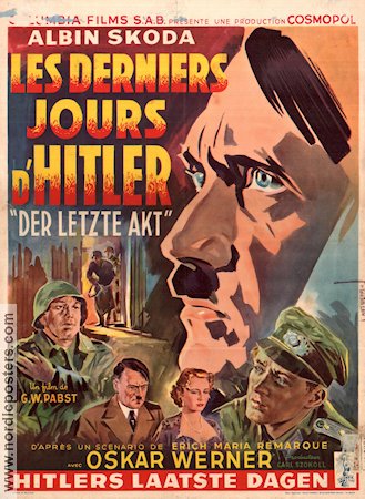 Der letzte Akt 1955 poster Oskar Werner GW Pabst Hitta mer: Adolf Hitler Hitta mer: Nazi