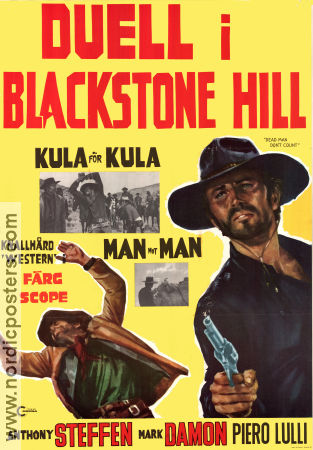 Duell i Blackstone Hill 1968 poster Anthony Steffen Mark Damon Piero Lulli Rafael Romero Marchent Spanien