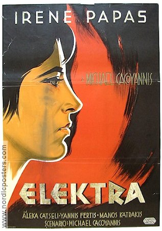 Elektra 1963 poster Irene Papas Filmen från: Greece