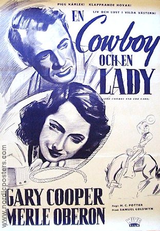 En cowboy och en lady 1938 poster Gary Cooper Merle Oberon