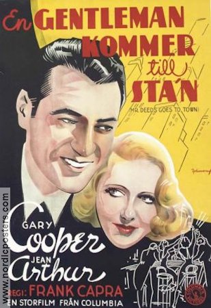En gentleman kommer till stan 1936 poster Gary Cooper Jean Arthur Frank Capra