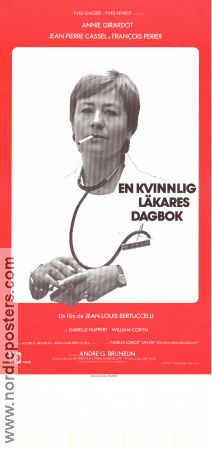 En kvinnlig läkares dagbok 1978 poster Annie Girardot Jean-Pierre Cassel Francois Périer Jean-Louis Bertuccelli Medicin och sjukhus Rökning