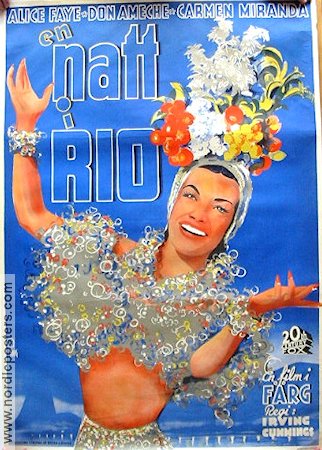 En natt i Rio 1941 poster Carmen Miranda