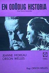 En odödlig historia 1971 poster Jeanne Moreau Orson Welles