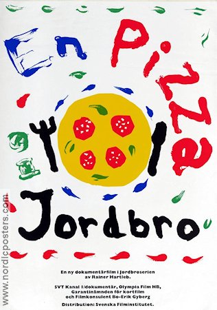 En pizza i Jordbro 1994 poster Rainer Hartleb Dokumentärer Från TV Mat och dryck