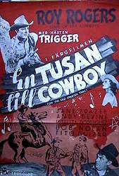 En tusan till cowboy 1949 poster Roy Rogers Trigger