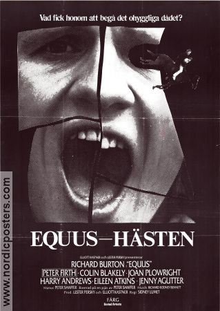 Equus 1977 poster Richard Burton Peter Firth Colin Blakely Sidney Lumet Hästar
