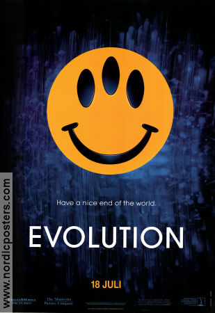 Evolution 2001 poster David Duchovny Julianne Moore Orlando Jones Ivan Reitman