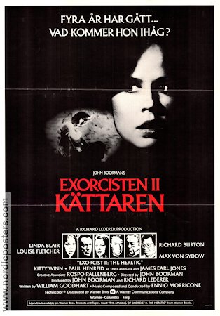 Exorcisten 2 1978 poster Linda Blair Richard Burton Max von Sydow John Boorman Hitta mer: Exorcist