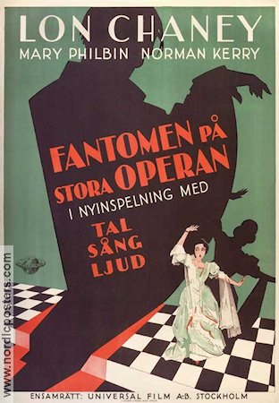 Fantomen på Stora operan 1925 poster Lon Chaney Mary Philbin