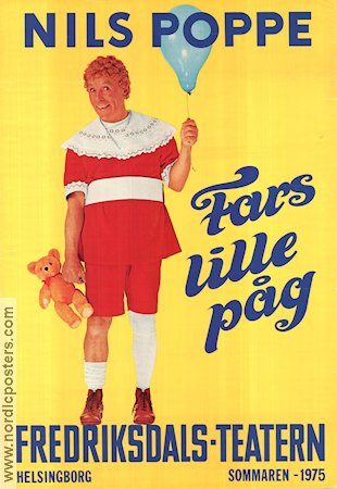 Fars lille påg 1975 affisch Nils Poppe Hitta mer: Fredriksdalsteatern