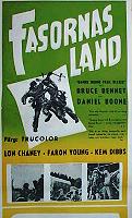 Fasornas land 1958 poster Bruce Bennett Lon Chaney Jr