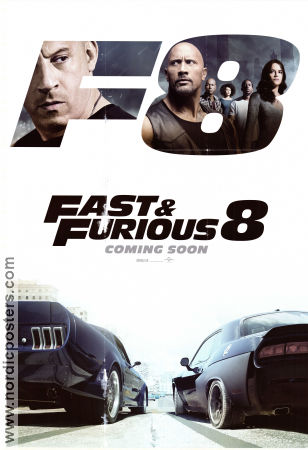 Fast and Furious 8 2017 poster Vin Diesel Jason Statham Dwayne Johnson F Gary Gray