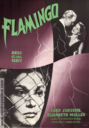 Flamingo 1954 poster Curd Jürgens Elisabeth Müller GW Pabst