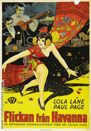 Flickan från Havanna 1929 poster Lola Lane Paul Page