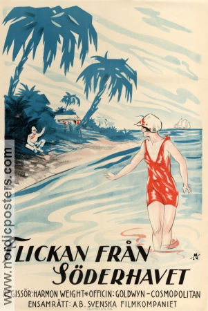 Flickan från Söderhavet 1923 poster Alfred Lunt Mona Palma F Harmon Weight
