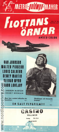 Flottans örnar 1954 poster Van Johnson Walter Pidgeon Andrew Marton Flyg