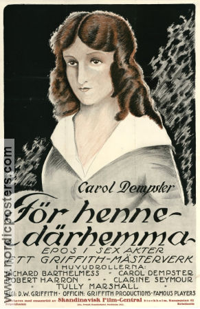 För henne därhemma 1919 poster Adolph Lestina Carol Dempster D W Griffith