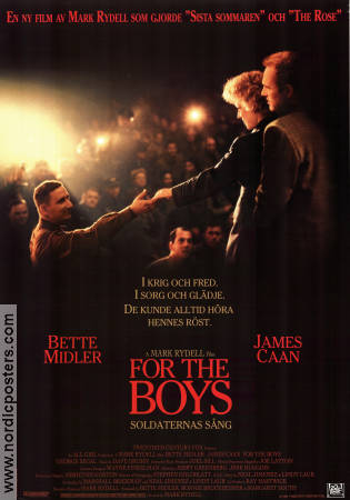 For the Boys 1991 poster Bette Midler James Caan Mark Rydell Krig