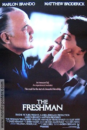 The Freshman 1990 poster Marlon Brando Matthew Broderick Bruno Kirby Andrew Bergman