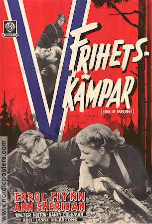 Frihetskämpar 1943 poster Errol Flynn Ann Sheridan Hitta mer: Nazi Norge