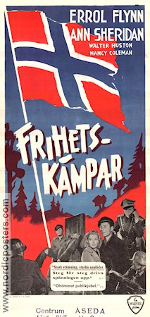 Frihetskämpar 1943 poster Errol Flynn Ann Sheridan Hitta mer: Nazi Norge