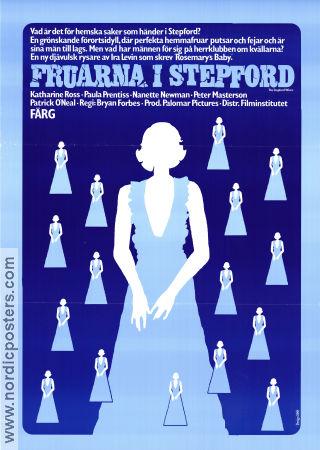 Fruarna i Stepford 1975 poster Katharine Ross Paula Prentiss Peter Masterson Bryan Forbes