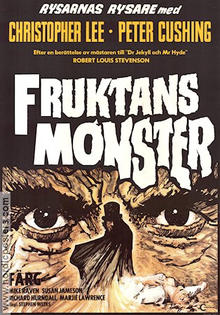 Fruktans monster 1971 poster Christopher Lee Peter Cushing