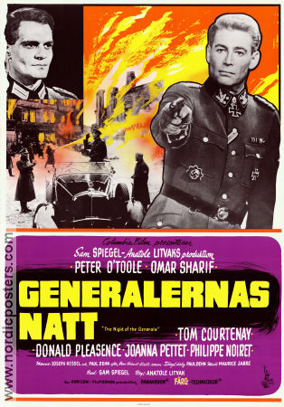 Generalernas natt 1967 poster Peter O´Toole Omar Sharif Tom Courtenay Anatole Litvak Hitta mer: Nazi Krig