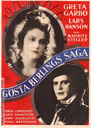 Gösta Berlings saga 1924 poster Greta Garbo Lars Hanson Mauritz Stiller Text: Selma Lagerlöf Hitta mer: Silent movie