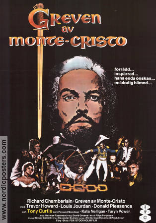 Greven av Monte-Cristo 1976 poster Richard Chamberlain