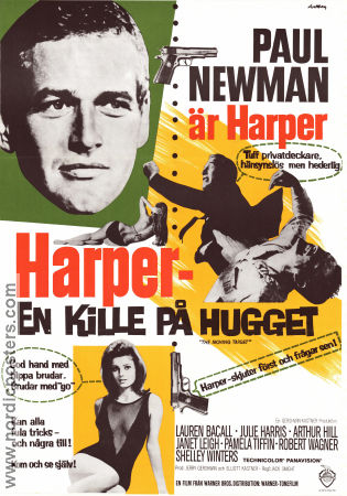 Harper en kille på hugget 1966 poster Paul Newman Lauren Bacall Julie Harris Jack Smight