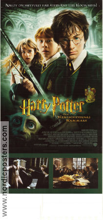 Harry Potter och hemligheternas kammare 2002 poster Daniel Radcliffe Alan Rickman Chris Columbus Text: J K Rowling