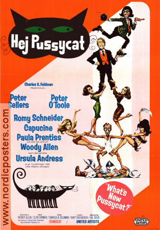 Hej Pussycat 1965 poster Peter Sellers Peter O´Toole Romy Schneider Woody Allen Clive Donner Affischkonstnär: Frank Frazetta