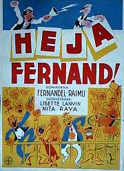 Heja Fernand 1939 poster Fernandel