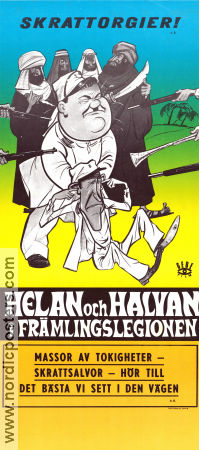 Helan och Halvan i främlingslegionen 1939 poster Stan Laurel Oliver Hardy Jean Parker Helan och Halvan A Edward Sutherland