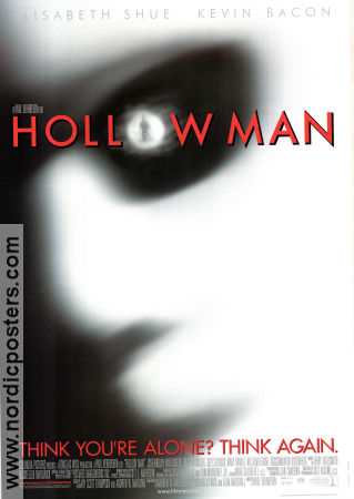 Hollow Man 2000 poster Elisabeth Shue Kevin Bacon Josh Brolin Paul Verhoeven