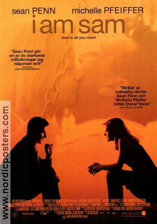 I Am Sam 2001 poster Sean Penn Michelle Pfeiffer Dakota Fanning Jessie Nelson
