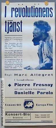 I revolutionens tjänst 1937 poster Pierre Fresnay
