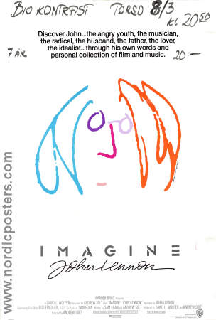 Imagine 1988 poster John Lennon Beatles Rock och pop