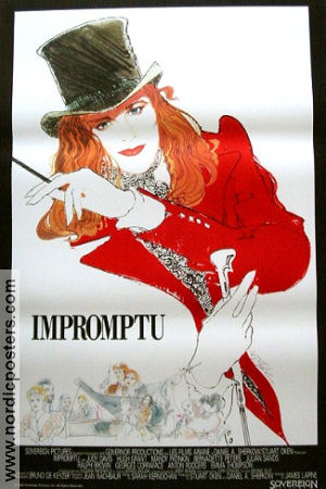 Impromptu 1990 poster Judy Davis Hugh Grant Mandy Patinkin James Lapine Konstaffischer