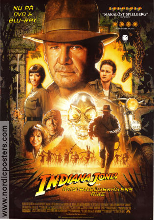Indiana Jones och kristalldödskallens rike 2008 poster Harrison Ford Cate Blanchett Shia LaBeouf Steven Spielberg Hitta mer: Indiana Jones