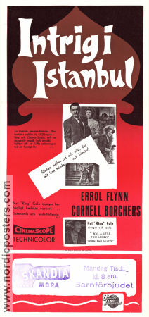 Intrig i Istanbul 1957 poster Errol Flynn