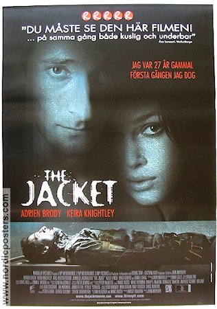 The Jacket 2005 poster Adrien Brody Keira Knightley Daniel Craig John Maybury