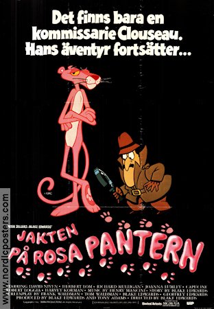 Jakten på Rosa Pantern 1982 poster David Niven Peter Sellers Herbert Lom Blake Edwards Hitta mer: Pink Panther Poliser