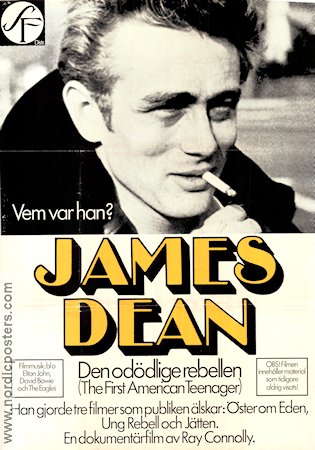 James Dean den odödlige rebellen 1976 poster James Dean Ray Connolly Rökning Dokumentärer