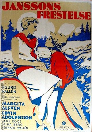 Janssons frestelse 1929 poster Margita Alfvén Edvin Adolphson
